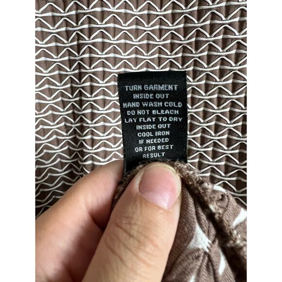 Sharagano Brown White Textured Sheath Dress Size 16 - Picture 6 of 7